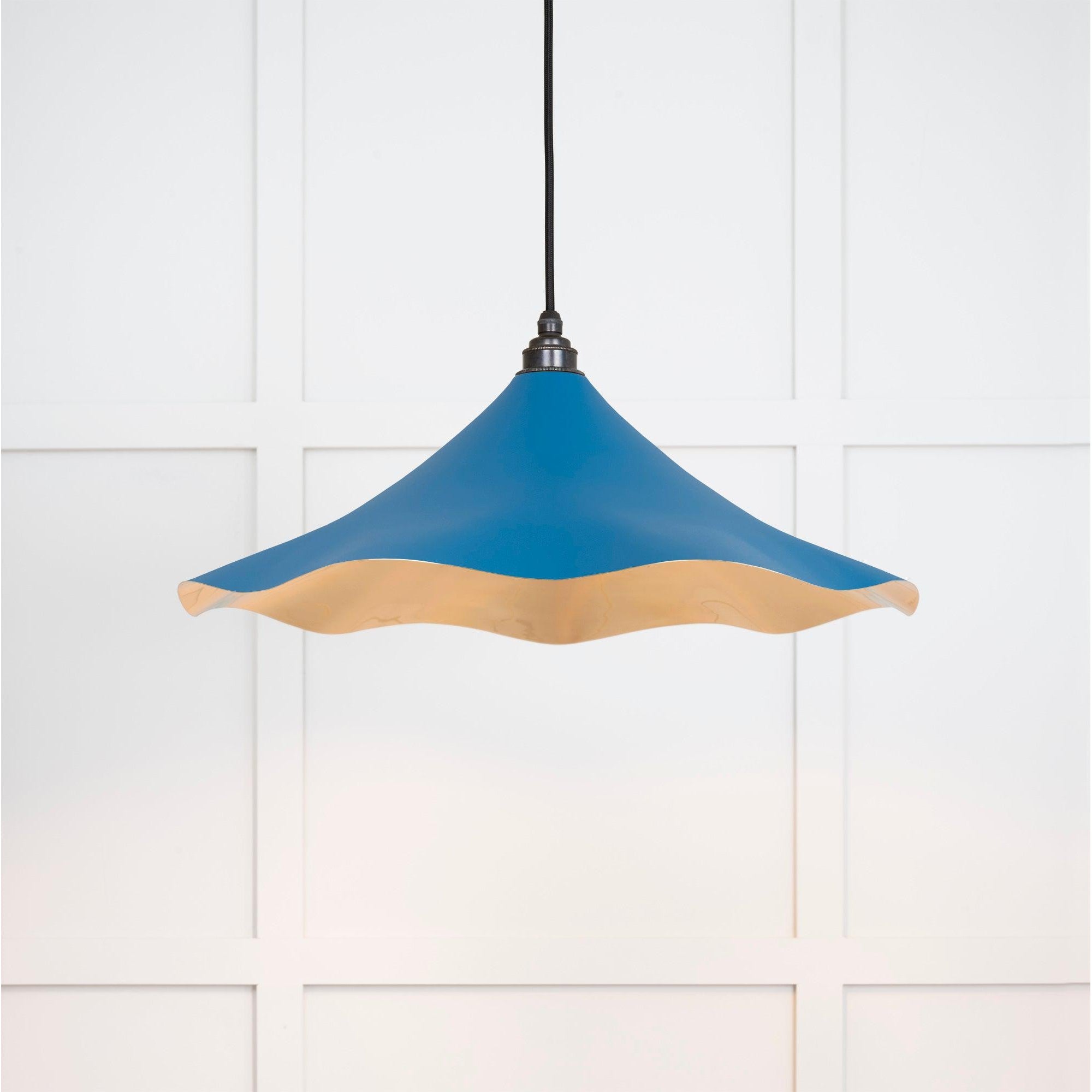 Smooth Brass Flora Pendant in Upstream | From The Anvil-Ceiling Pendants-Yester Home