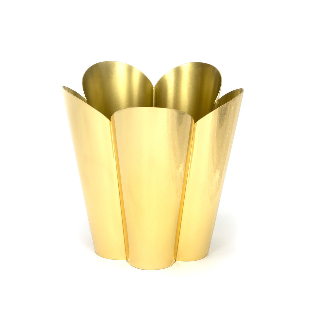 Smooth Brass Flora Pot - Large | From The Anvil-Plant Pots-Yester Home
