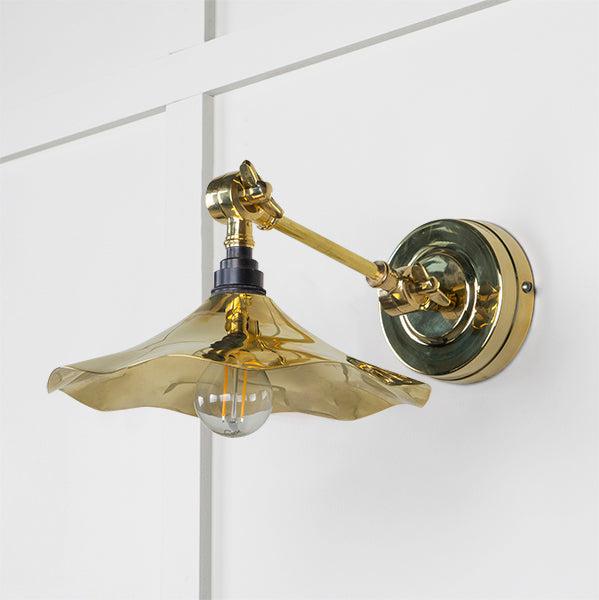 Smooth Brass Flora Wall Light | From The Anvil-Wall Lights-Yester Home