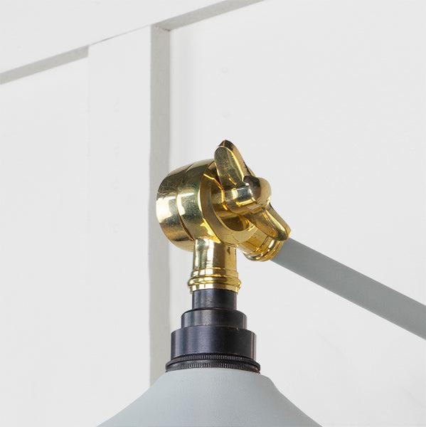 Smooth Brass Flora Wall Light in Birch | From The Anvil-Wall Lights-Yester Home