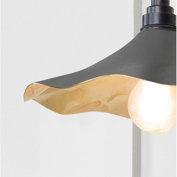 Smooth Brass Flora Wall Light in Bluff | From The Anvil-Wall Lights-Yester Home