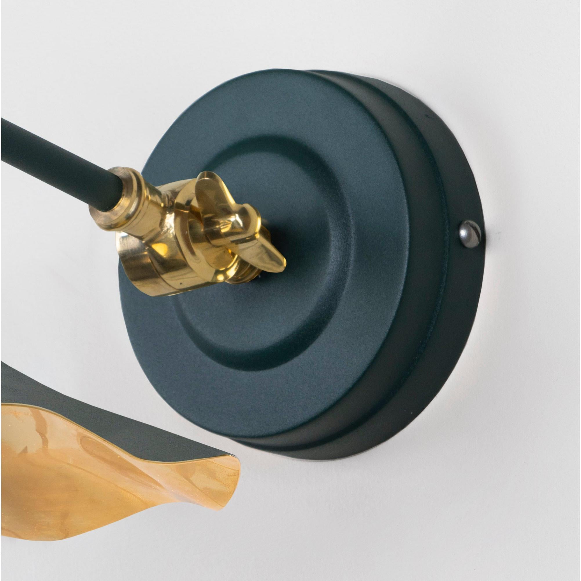 Smooth Brass Flora Wall Light in Dingle | From The Anvil - Wall Lights - From The Anvil - Yester Home