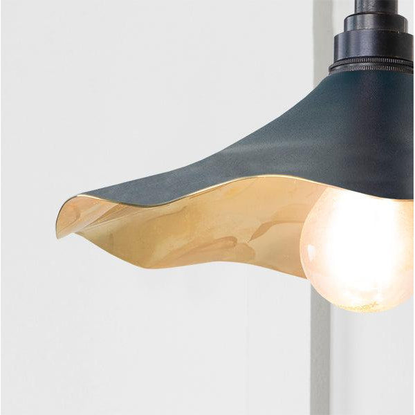 Smooth Brass Flora Wall Light in Dusk | From The Anvil-Wall Lights-Yester Home