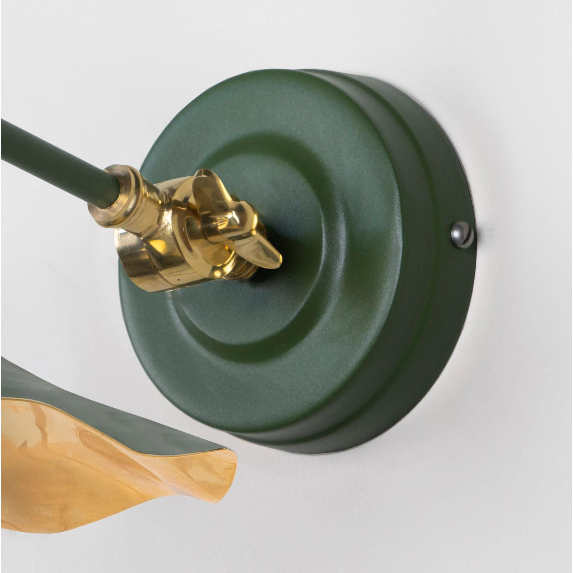 Smooth Brass Flora Wall Light in Heath | From The Anvil - Wall Lights - From The Anvil - Yester Home