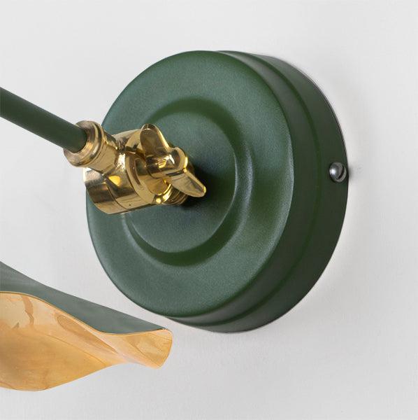 Smooth Brass Flora Wall Light in Heath | From The Anvil-Wall Lights-Yester Home