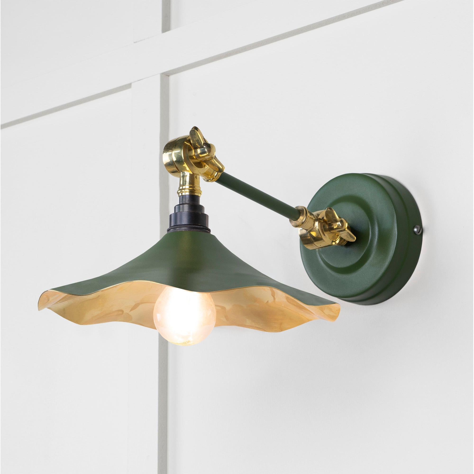 Smooth Brass Flora Wall Light in Heath | From The Anvil - Wall Lights - From The Anvil - Yester Home