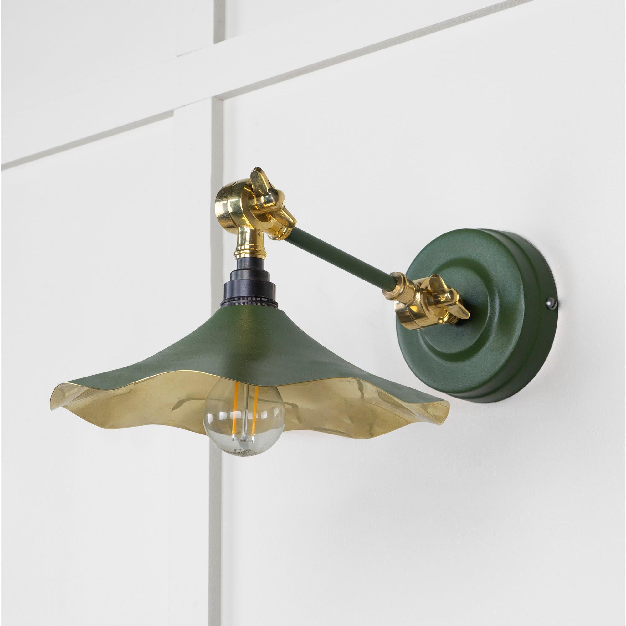 Smooth Brass Flora Wall Light in Heath | From The Anvil - Wall Lights - From The Anvil - Yester Home