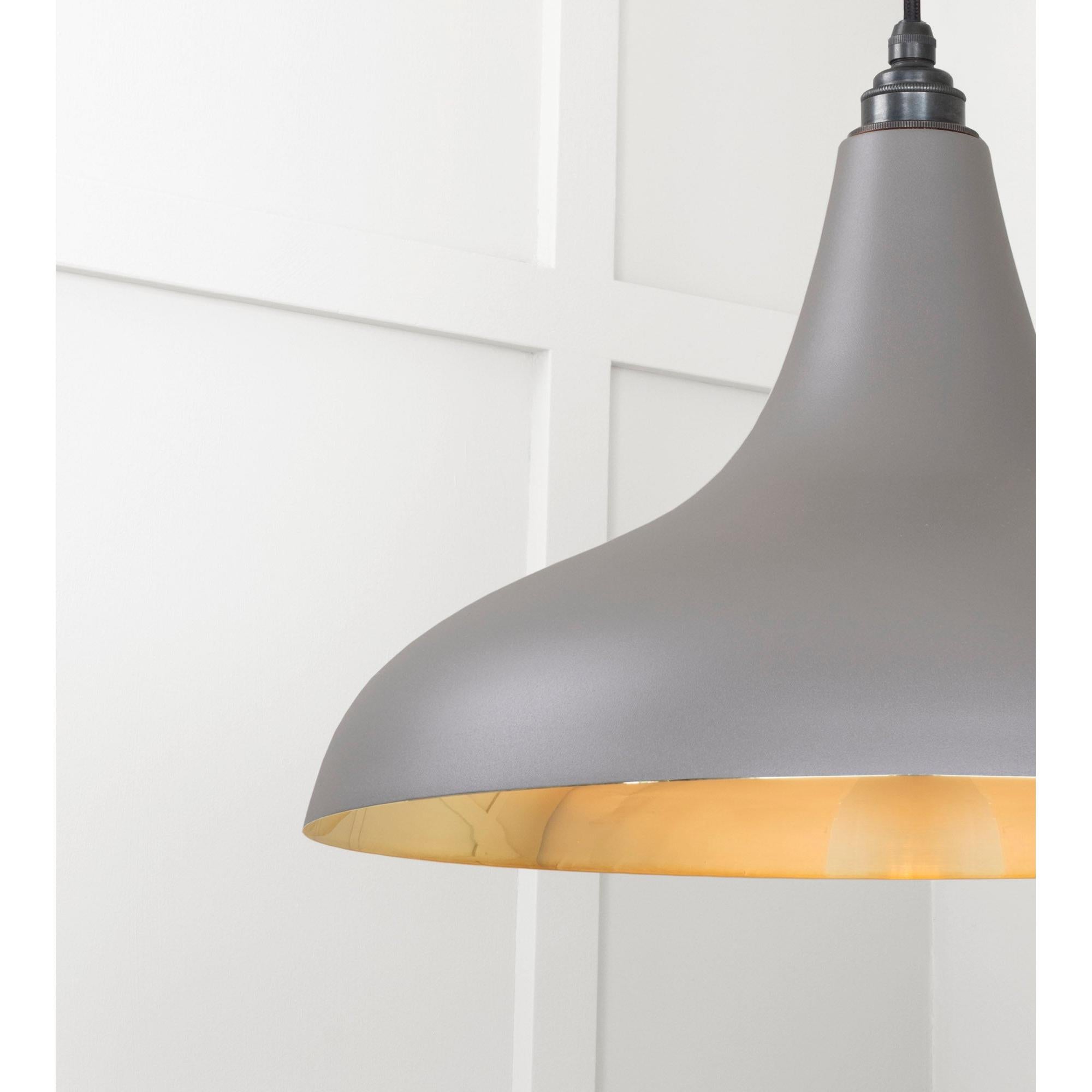 Smooth Brass Frankley Pendant in Bluff | From The Anvil - Ceiling Lights - From The Anvil - Yester Home