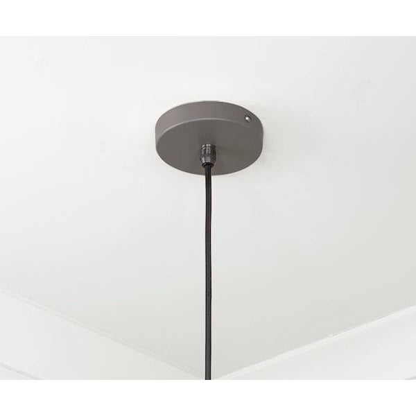 Smooth Brass Frankley Pendant in Bluff | From The Anvil-Ceiling Pendants-Yester Home