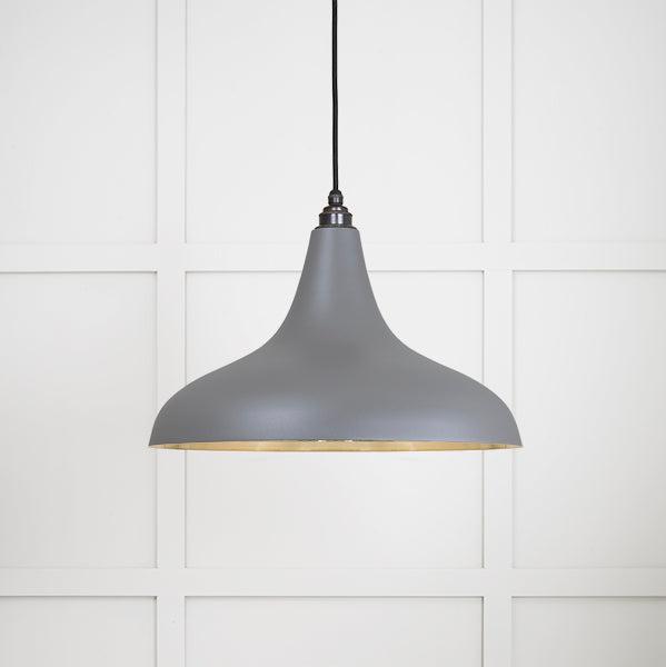 Smooth Brass Frankley Pendant in Bluff | From The Anvil-Ceiling Pendants-Yester Home