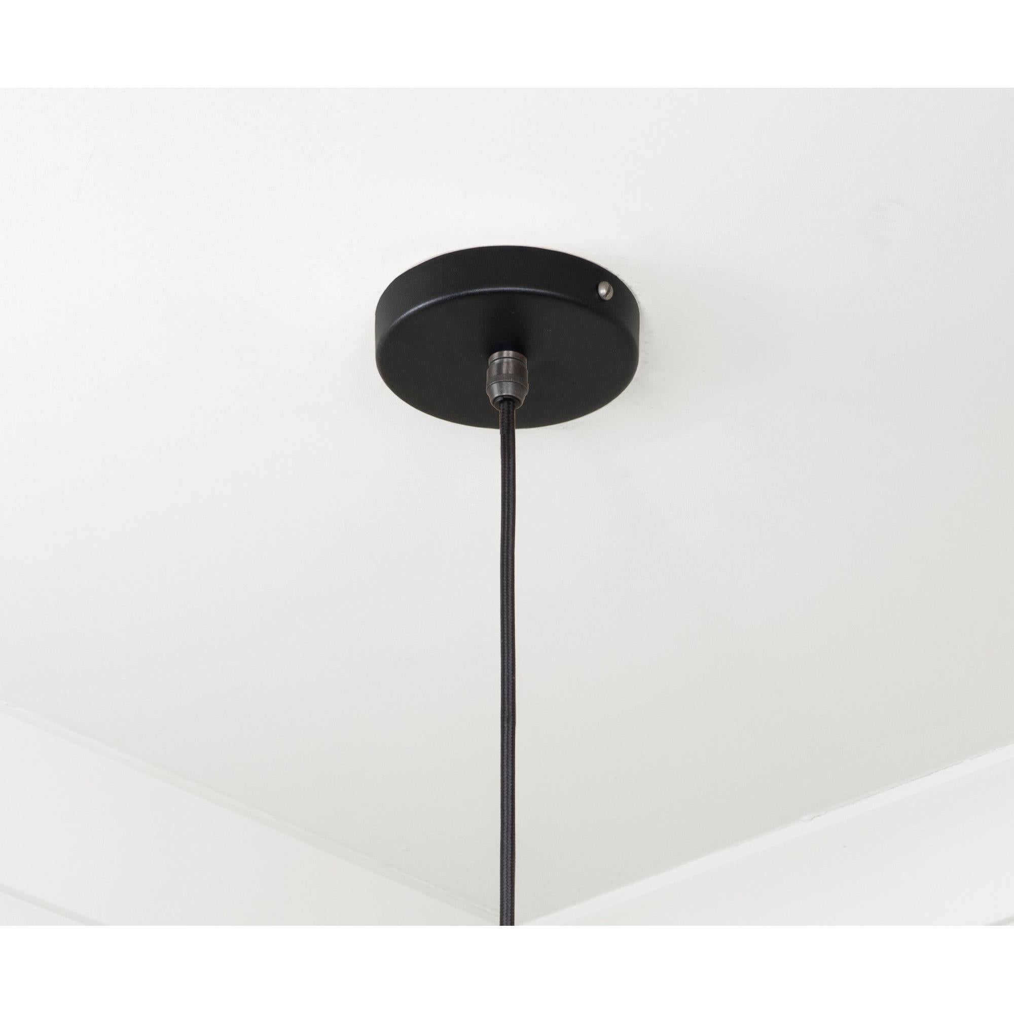 Smooth Brass Frankley Pendant in Elan Black | From The Anvil - Ceiling Lights - From The Anvil - Yester Home