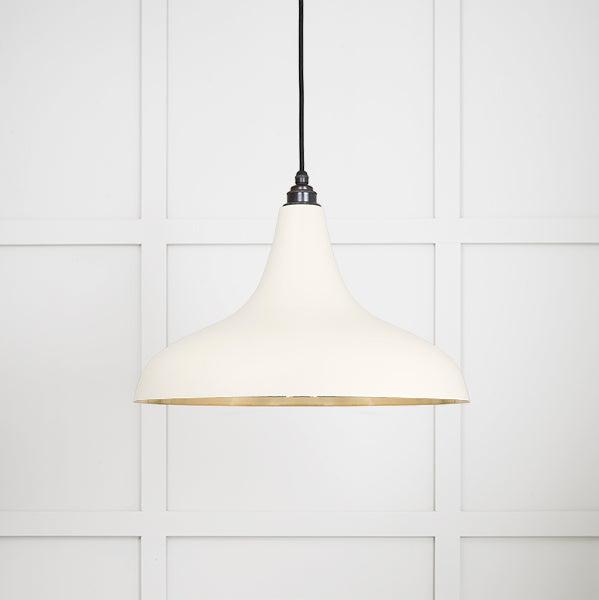 Smooth Brass Frankley Pendant in Teasel | From The Anvil-Ceiling Pendants-Yester Home