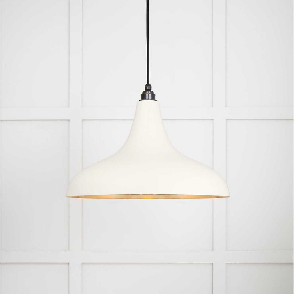 Smooth Brass Frankley Pendant in Teasel | From The Anvil-Ceiling Pendants-Yester Home