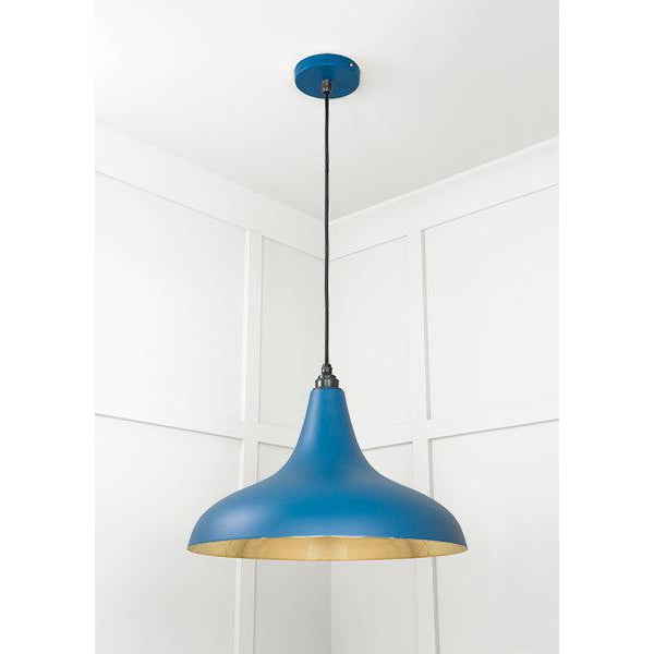 Smooth Brass Frankley Pendant in Upstream | From The Anvil-Ceiling Pendants-Yester Home