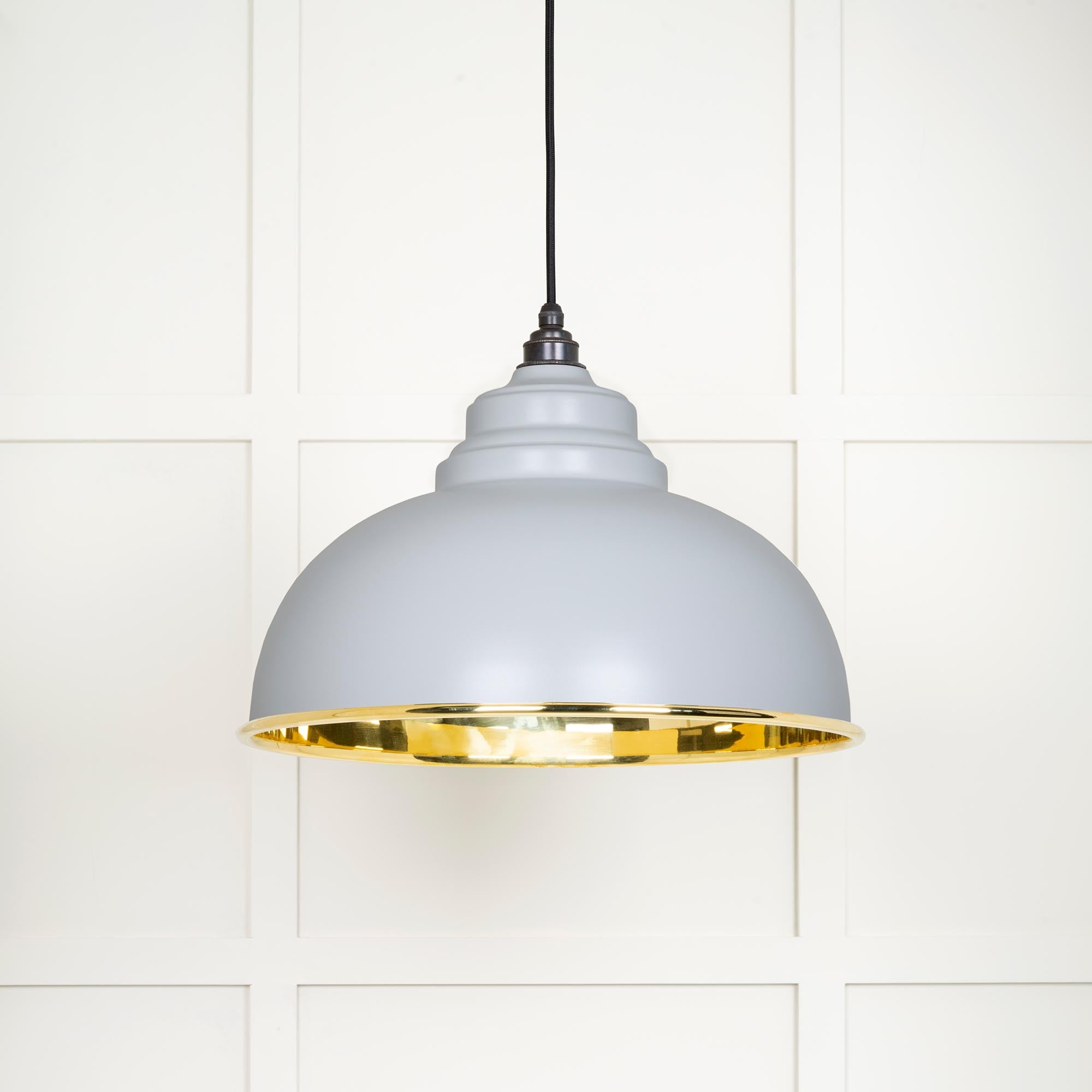 Smooth Brass Harborne Pendant in Birch | From The Anvil - Harborne - From The Anvil - Yester Home