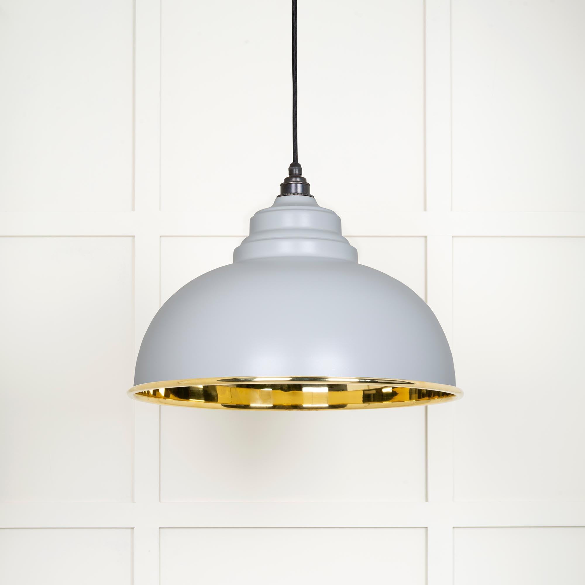 Smooth Brass Harborne Pendant in Birch | From The Anvil - Harborne - From The Anvil - Yester Home
