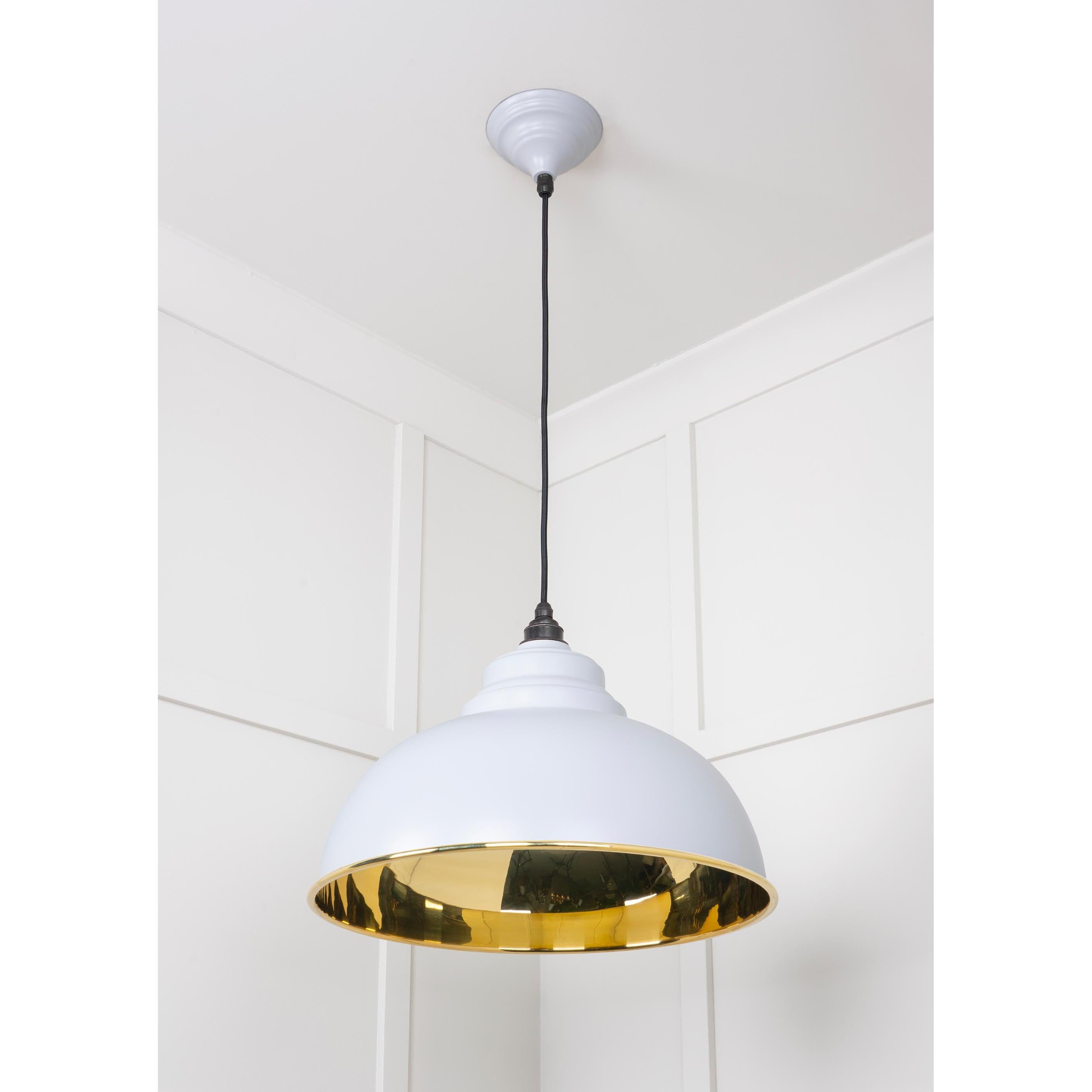 Smooth Brass Harborne Pendant in Birch | From The Anvil - Harborne - From The Anvil - Yester Home