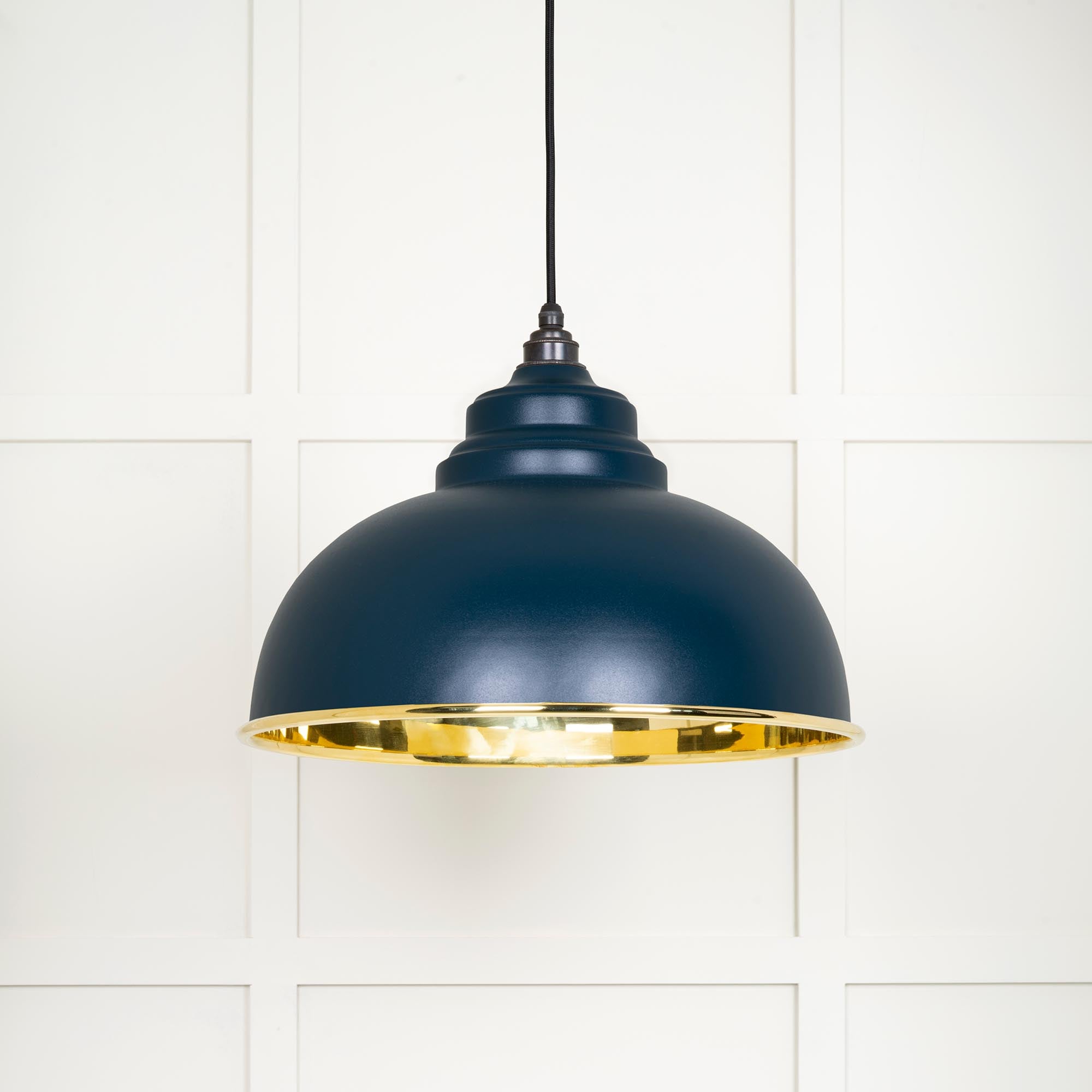 Smooth Brass Harborne Pendant in Dusk | From The Anvil - Harborne - From The Anvil - Yester Home