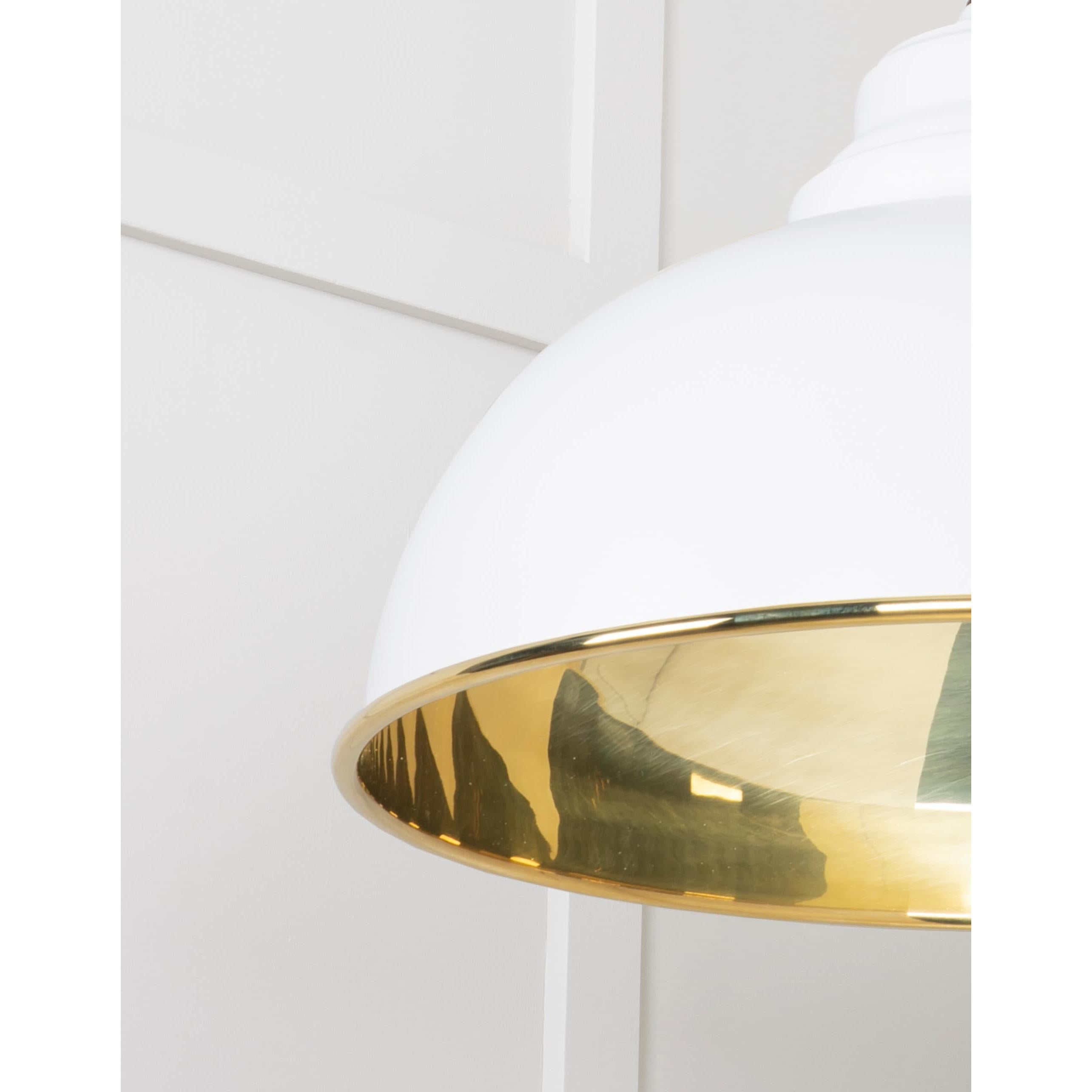Smooth Brass Harborne Pendant in Flock | From The Anvil - Harborne - From The Anvil - Yester Home