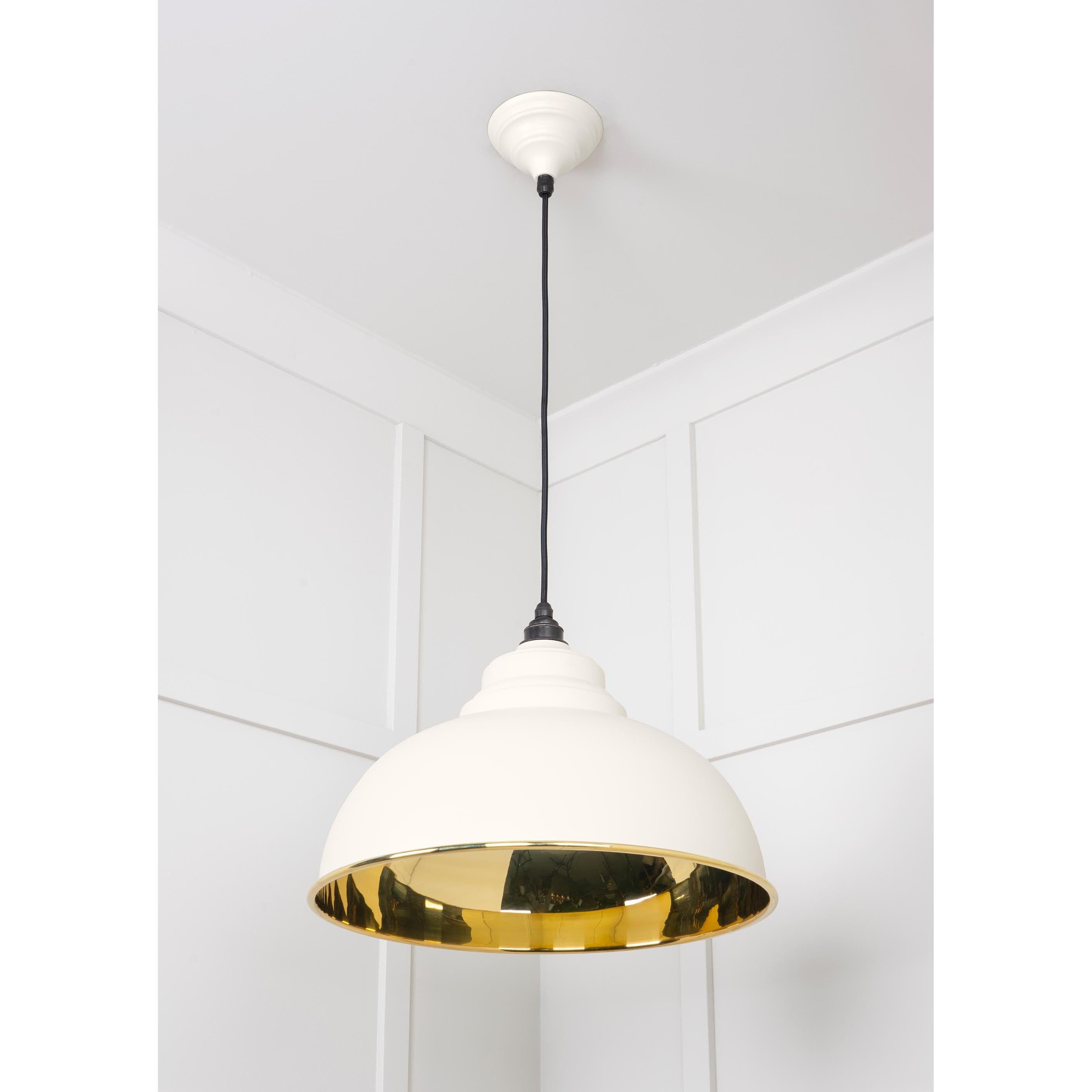 Smooth Brass Harborne Pendant in Teasel | From The Anvil - Harborne - From The Anvil - Yester Home