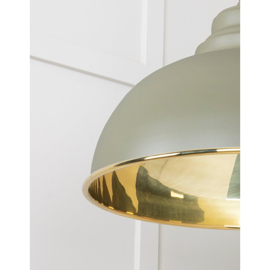 Smooth Brass Harborne Pendant in Tump | From The Anvil-Harborne-Yester Home