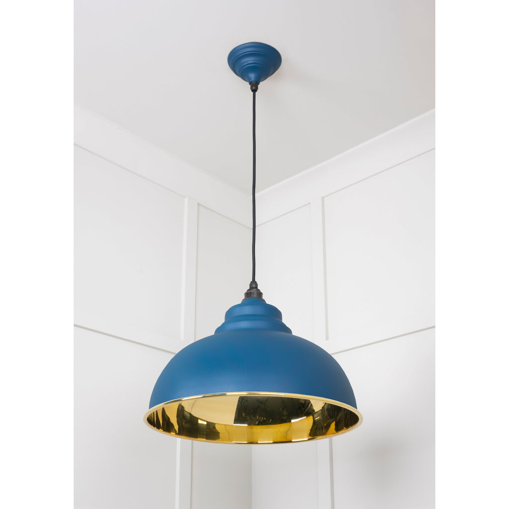 Smooth Brass Harborne Pendant in Upstream | From The Anvil-Harborne-Yester Home