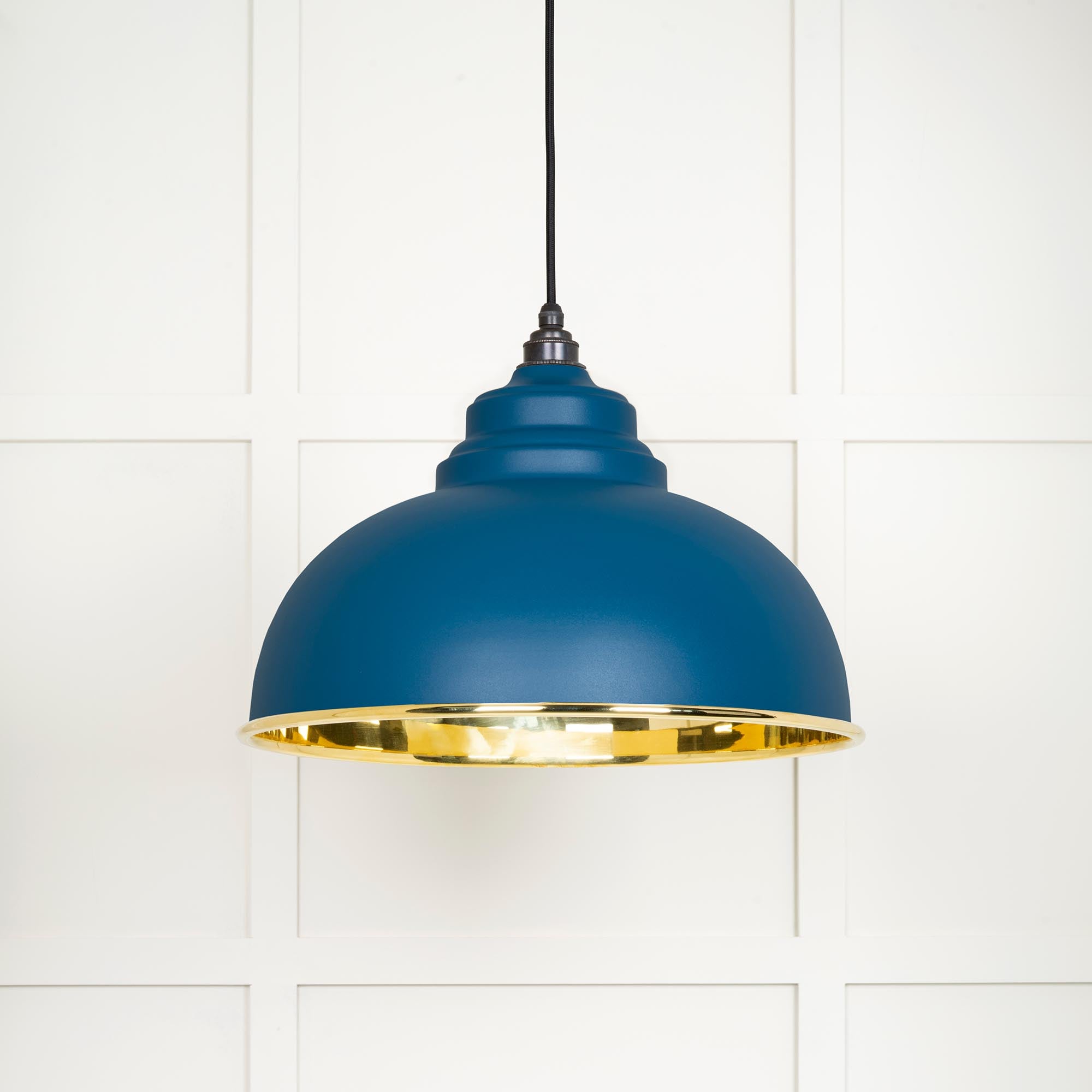 Smooth Brass Harborne Pendant in Upstream | From The Anvil - Harborne - From The Anvil - Yester Home