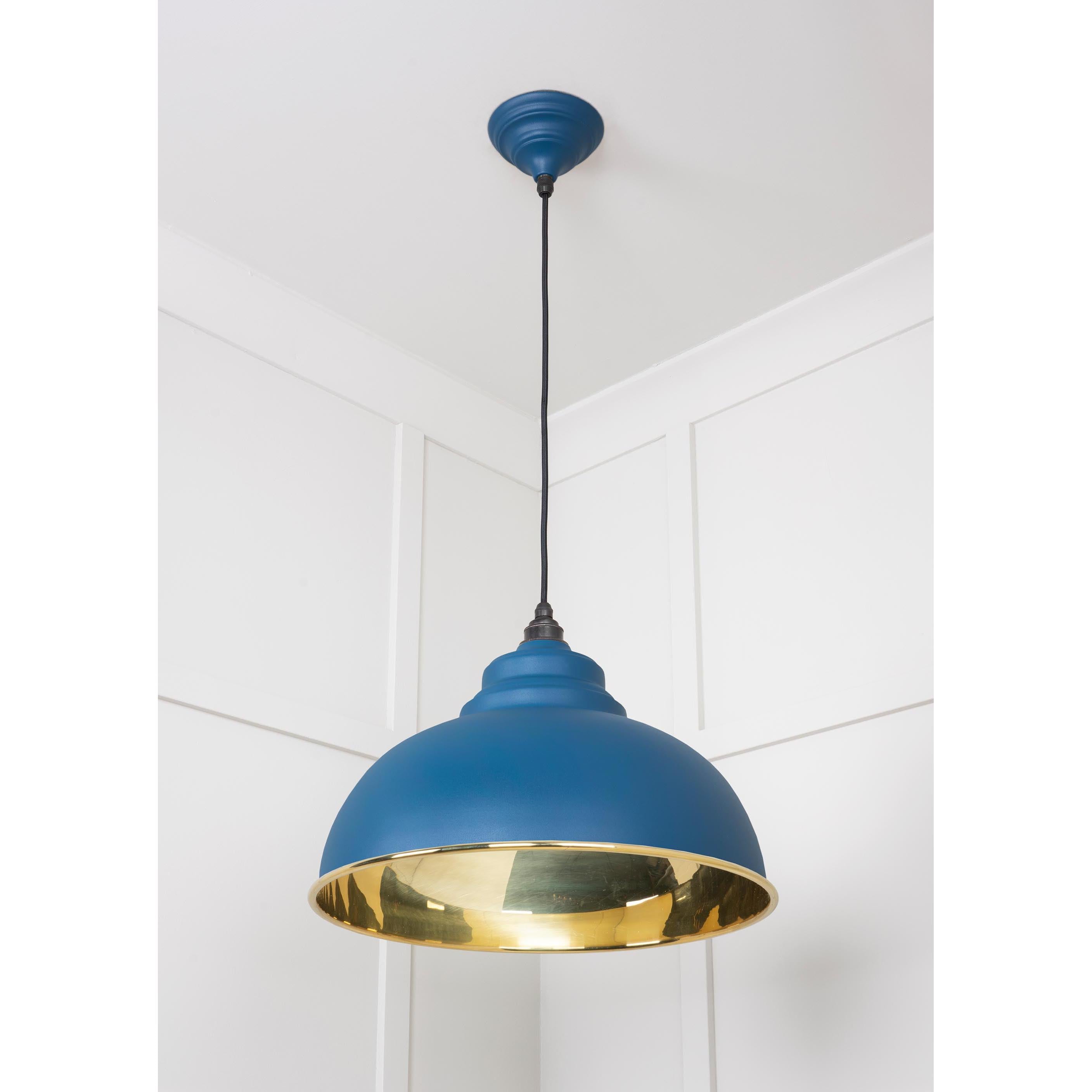 Smooth Brass Harborne Pendant in Upstream | From The Anvil - Harborne - From The Anvil - Yester Home