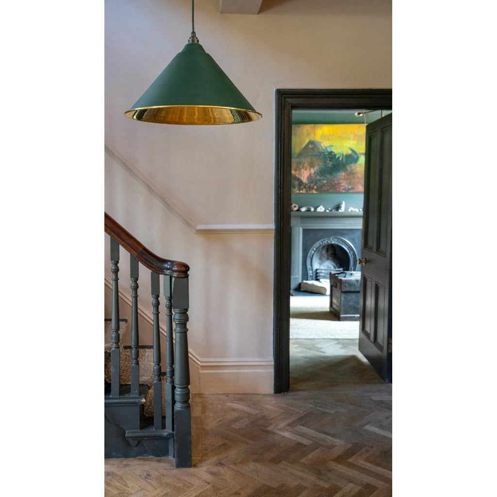 Smooth Brass Hockley Pendant in Heath | From The Anvil-Hockley-Yester Home
