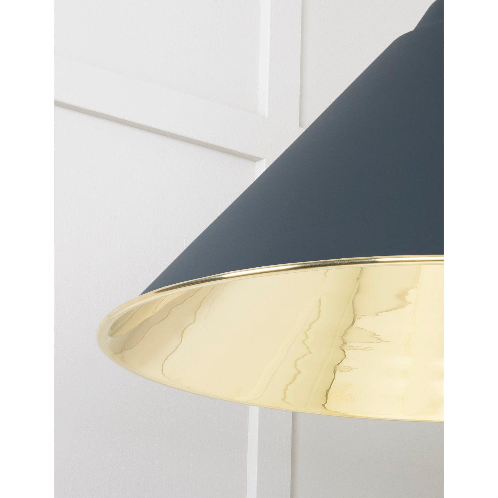Smooth Brass Hockley Pendant in Soot | From The Anvil-Hockley-Yester Home