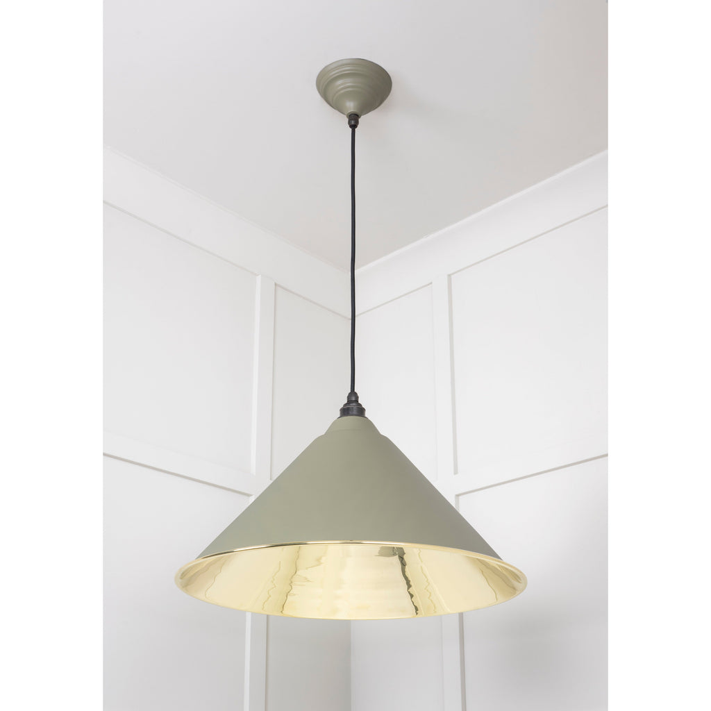 Smooth Brass Hockley Pendant in Tump | From The Anvil-Hockley-Yester Home
