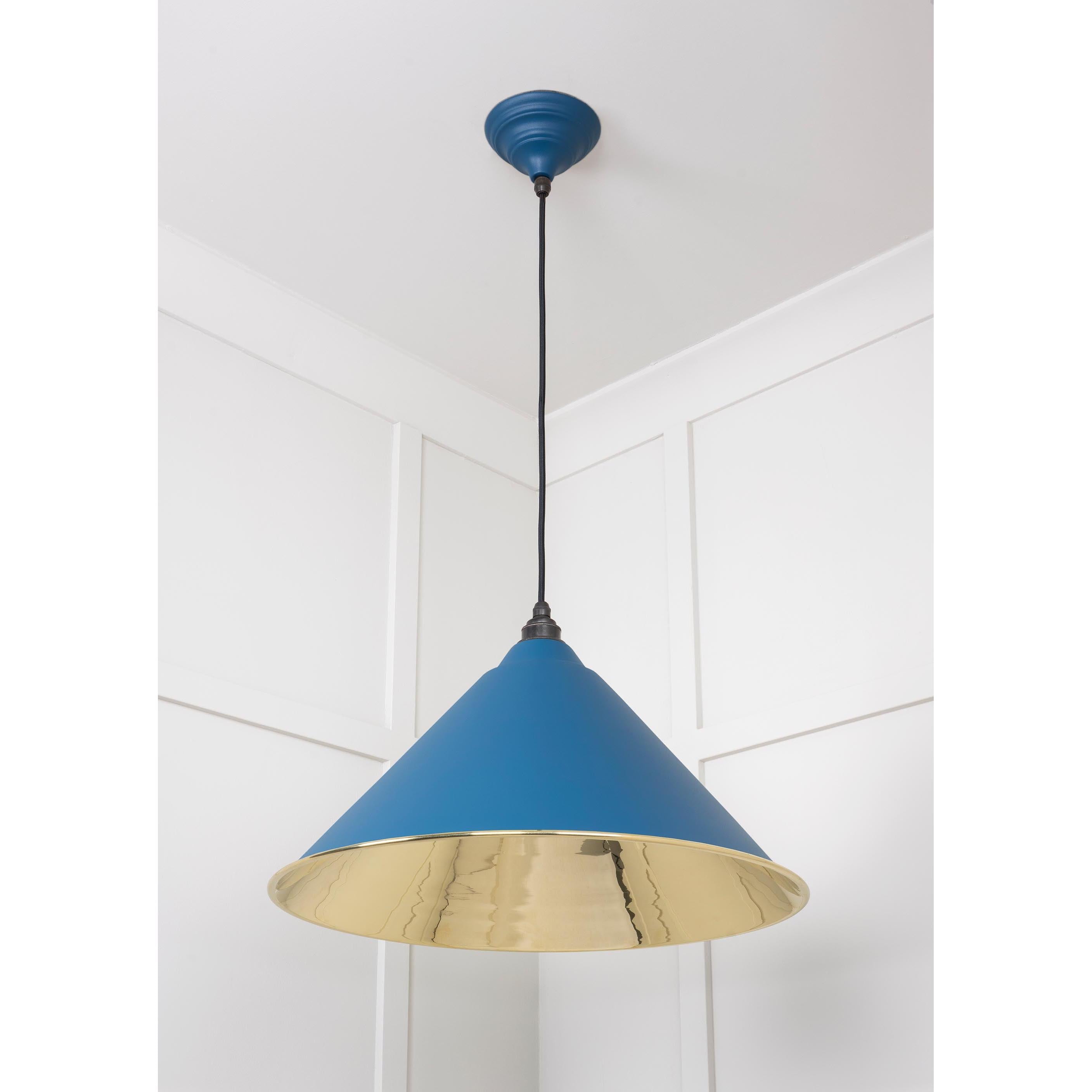 Smooth Brass Hockley Pendant in Upstream | From The Anvil - Hockley - From The Anvil - Yester Home