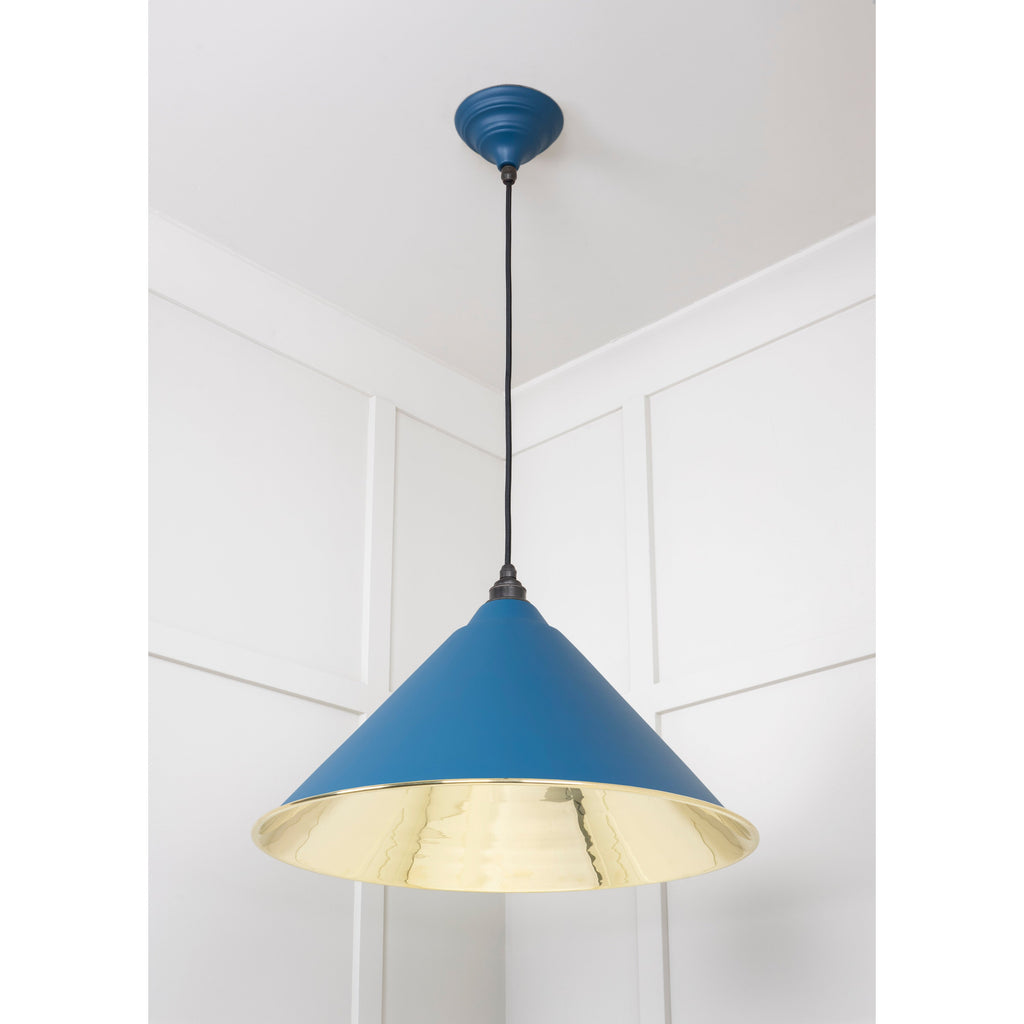 Smooth Brass Hockley Pendant in Upstream | From The Anvil-Hockley-Yester Home