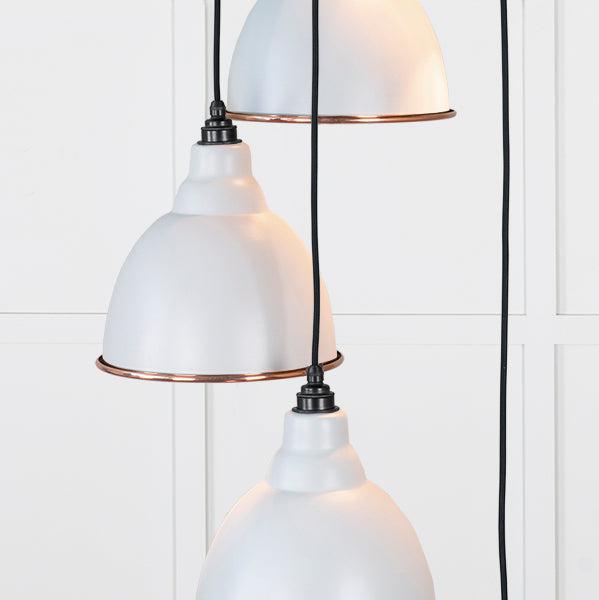 Smooth Copper Brindley Cluster Pendant in Birch | From The Anvil-Cluster Pendants-Yester Home