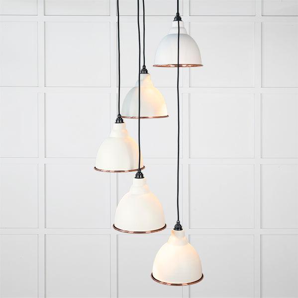 Smooth Copper Brindley Cluster Pendant in Teasel | From The Anvil-Cluster Pendants-Yester Home