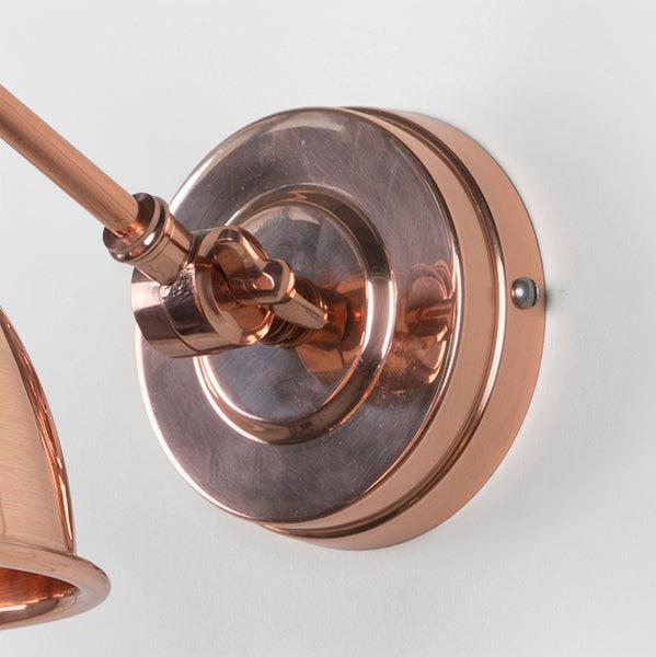 Smooth Copper Brindley Wall Light | From The Anvil-Wall Lights-Yester Home