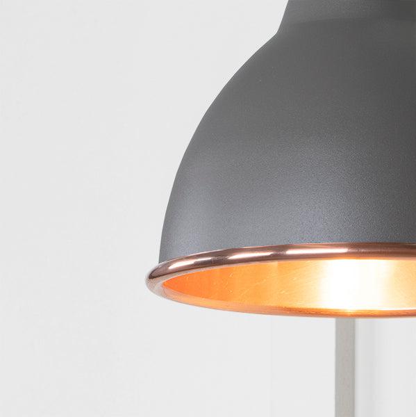 Smooth Copper Brindley Wall Light in Bluff | From The Anvil-Wall Lights-Yester Home