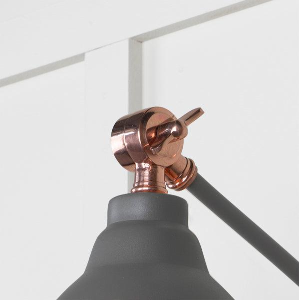 Smooth Copper Brindley Wall Light in Bluff | From The Anvil-Wall Lights-Yester Home