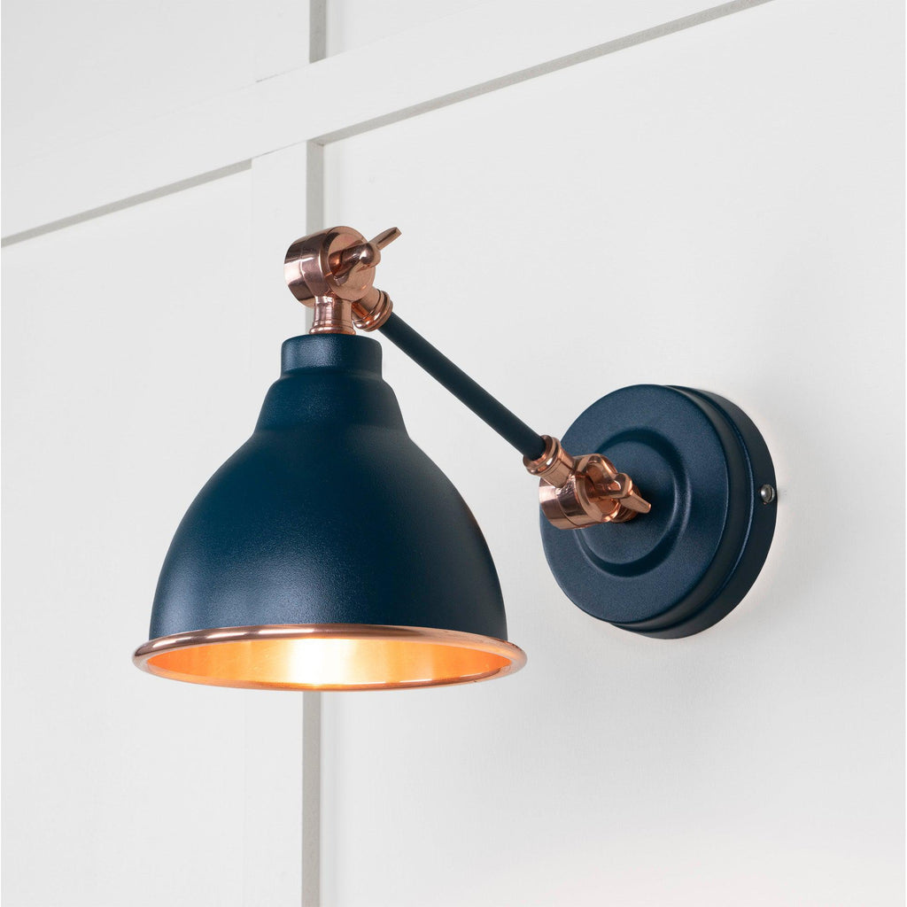 Smooth Copper Brindley Wall Light in Dusk | From The Anvil-Wall Lights-Yester Home