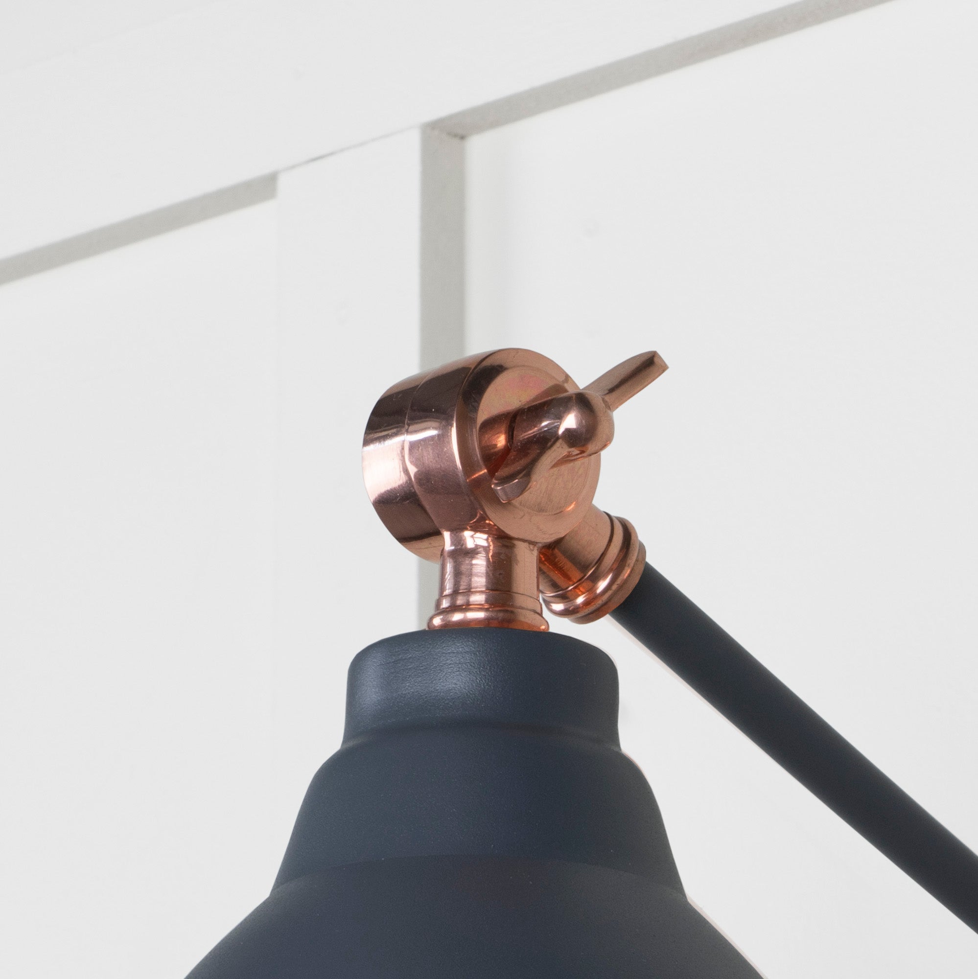 Smooth Copper Brindley Wall Light in Slate | From The Anvil - Wall Lights - From The Anvil - Yester Home