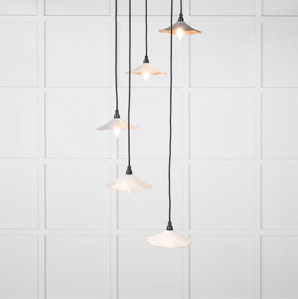 Smooth Copper Flora Cluster Pendant in Birch | From The Anvil-Cluster Pendants-Yester Home