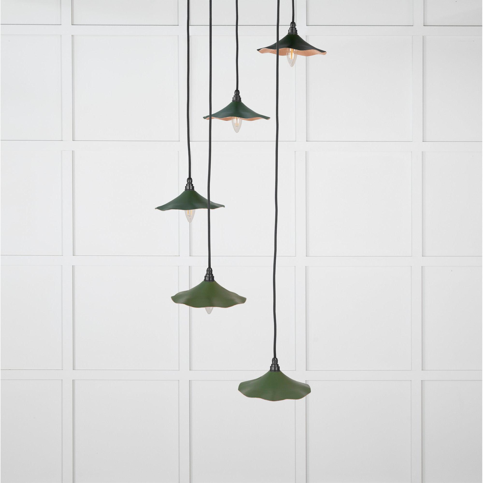 Smooth Copper Flora Cluster Pendant in Heath | From The Anvil-Cluster Pendants-Yester Home