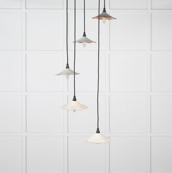 Smooth Copper Flora Cluster Pendant in Teasel | From The Anvil-Cluster Pendants-Yester Home