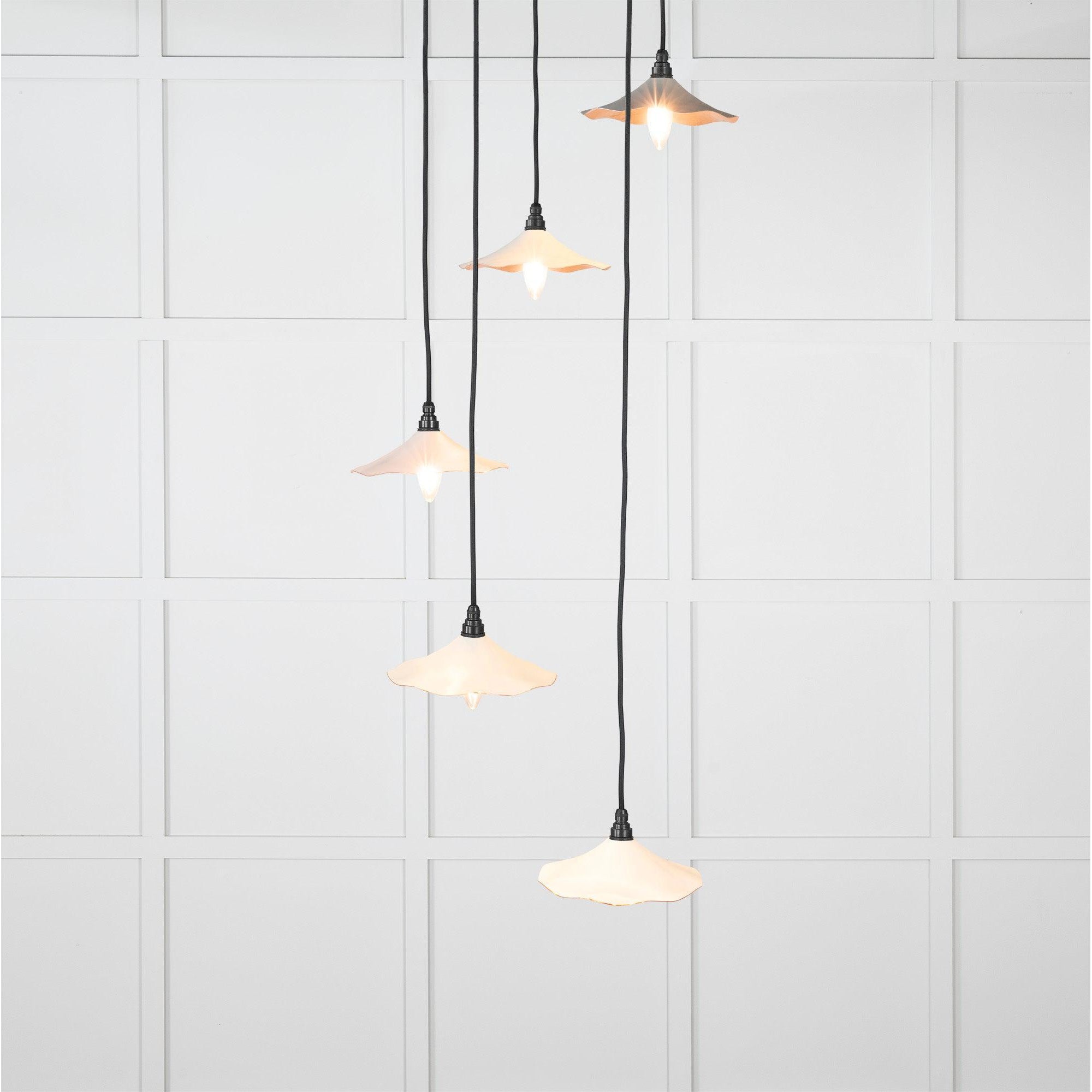 Smooth Copper Flora Cluster Pendant in Teasel | From The Anvil-Cluster Pendants-Yester Home