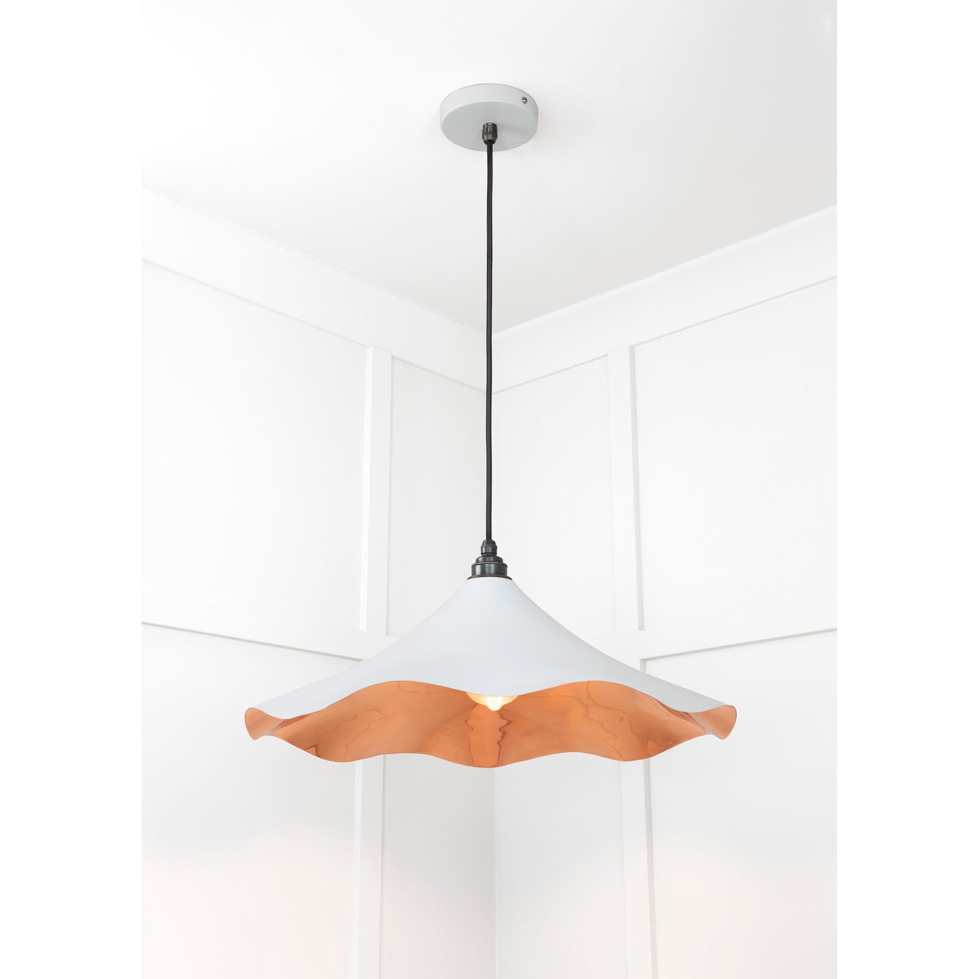 Smooth Copper Flora Pendant in Birch | From The Anvil - Ceiling Lights - From The Anvil - Yester Home