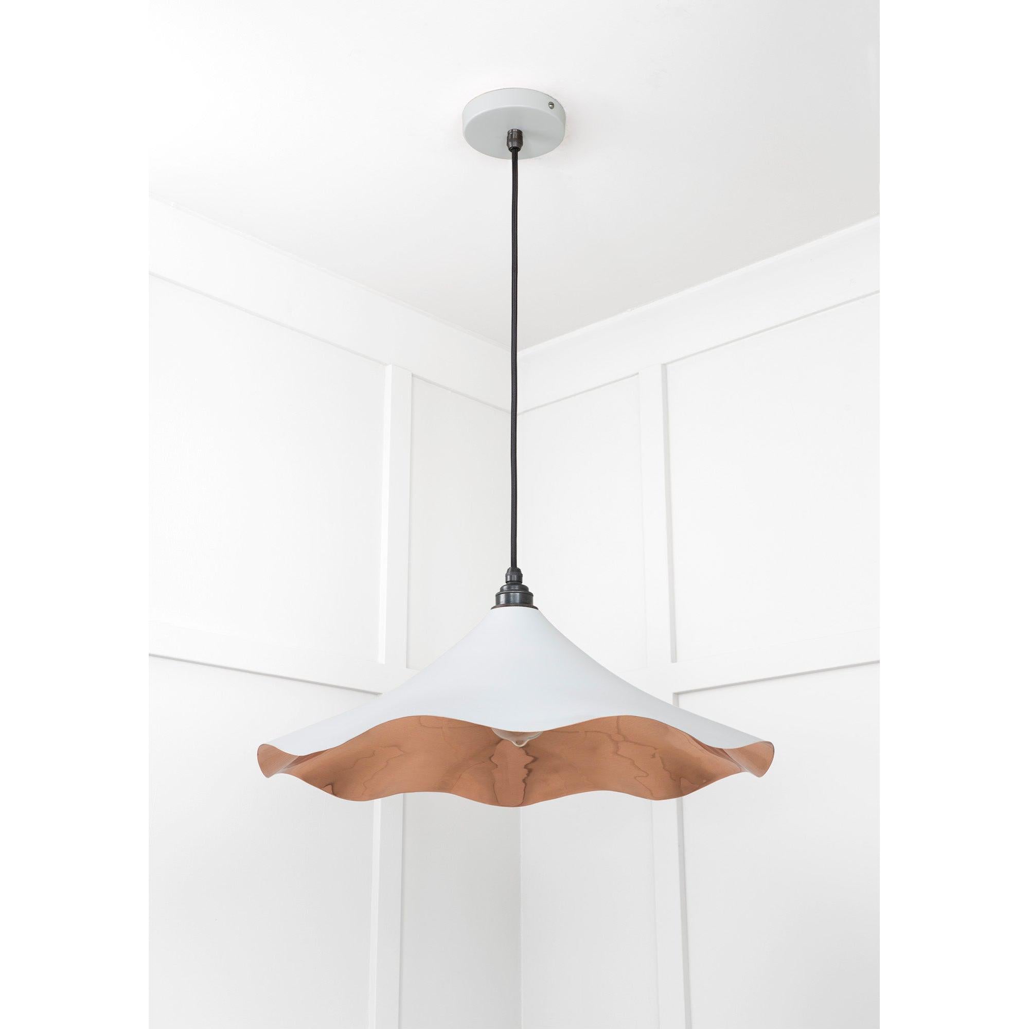 Smooth Copper Flora Pendant in Birch | From The Anvil - Ceiling Lights - From The Anvil - Yester Home