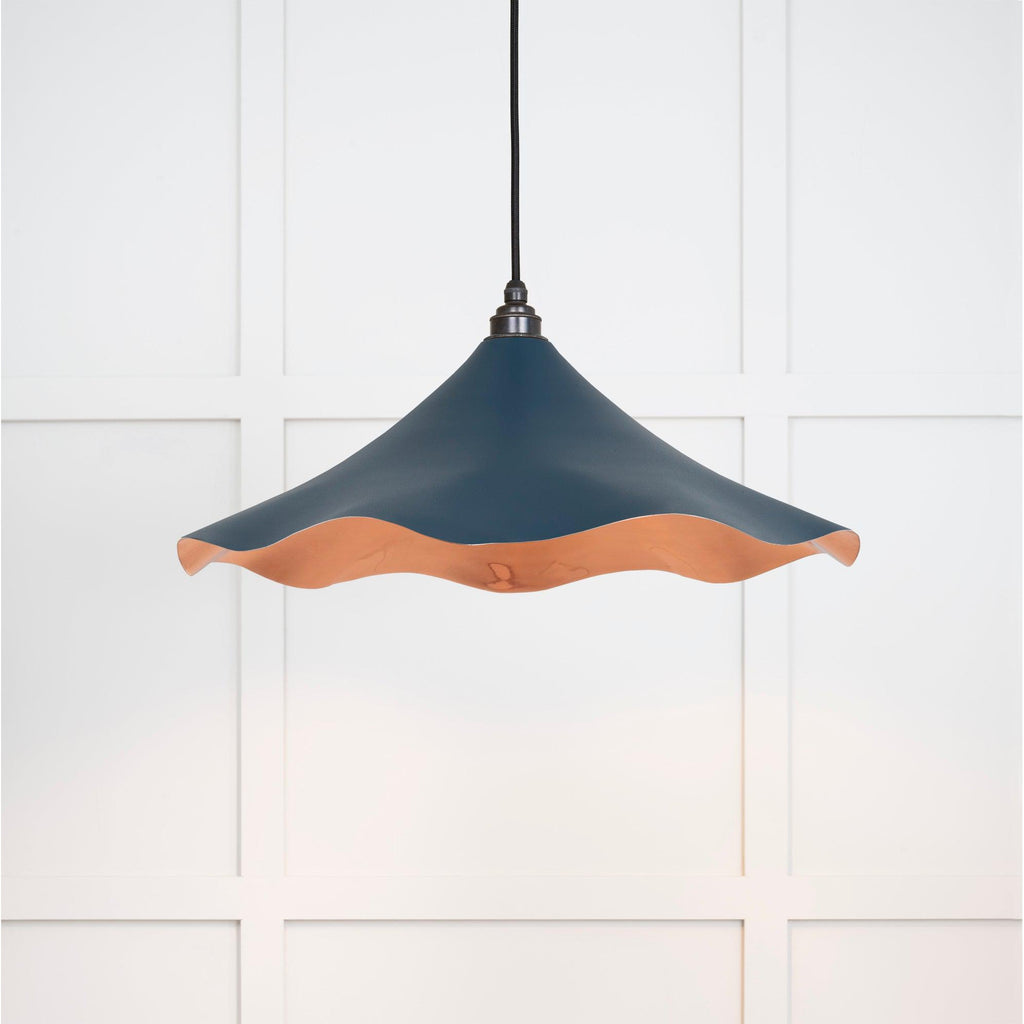 Smooth Copper Flora Pendant in Dusk | From The Anvil-Ceiling Pendants-Yester Home