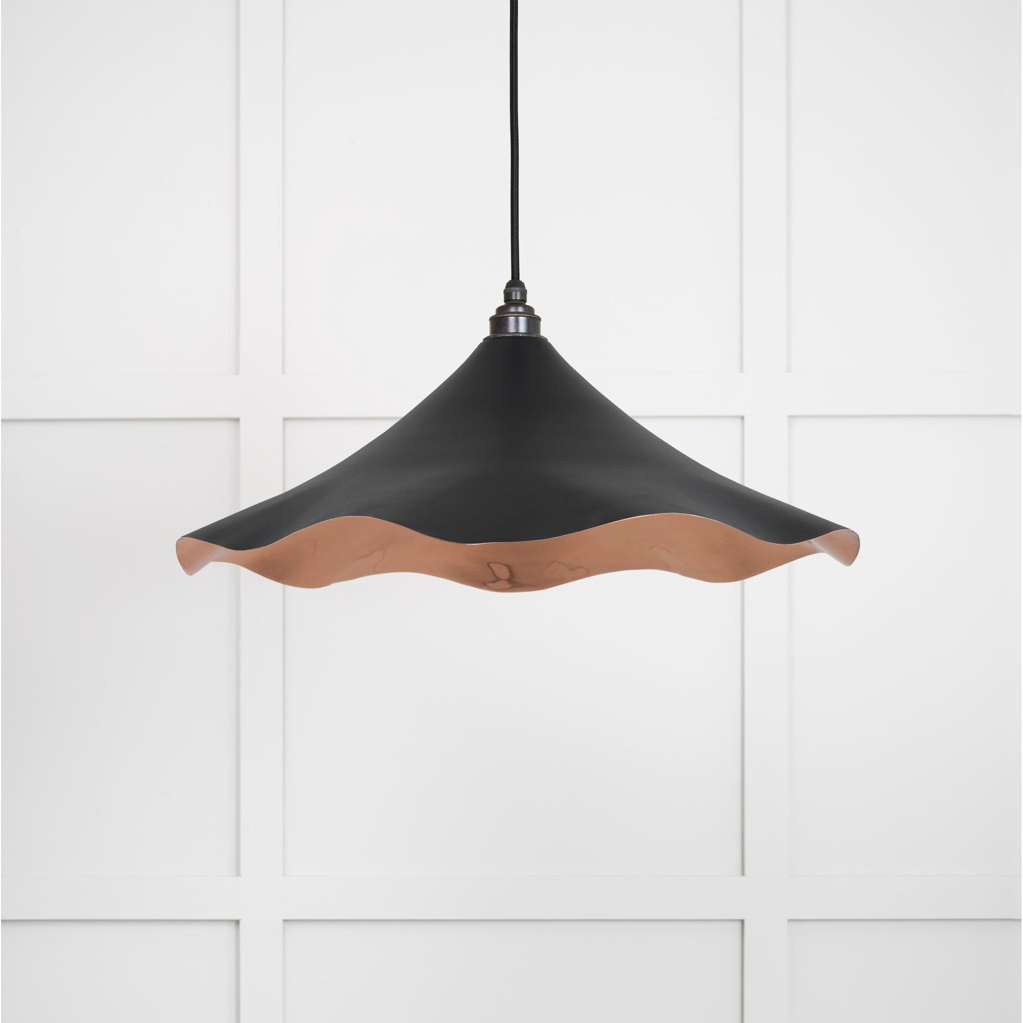 Smooth Copper Flora Pendant in Elan Black | From The Anvil - Ceiling Lights - From The Anvil - Yester Home
