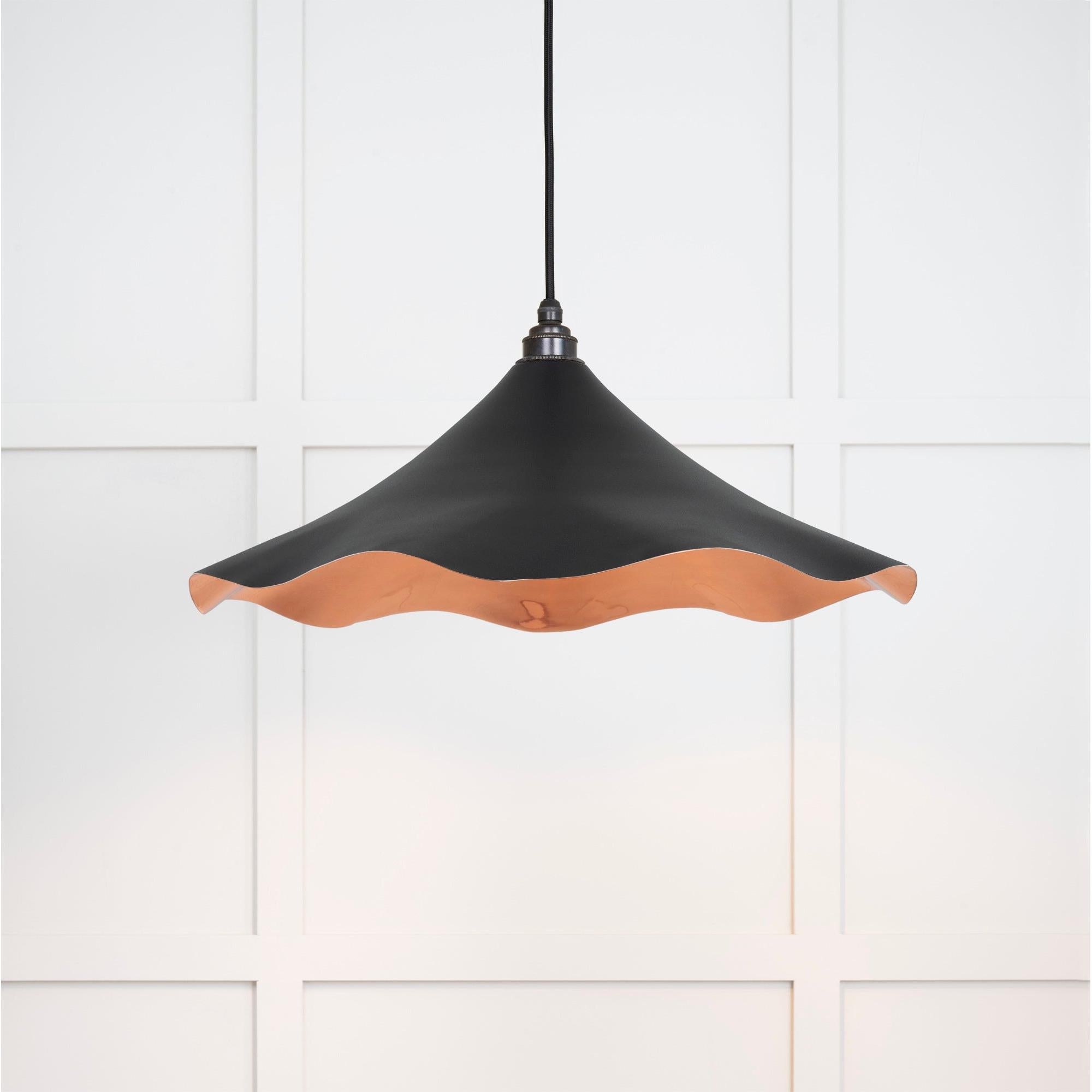 Smooth Copper Flora Pendant in Elan Black | From The Anvil - Ceiling Lights - From The Anvil - Yester Home