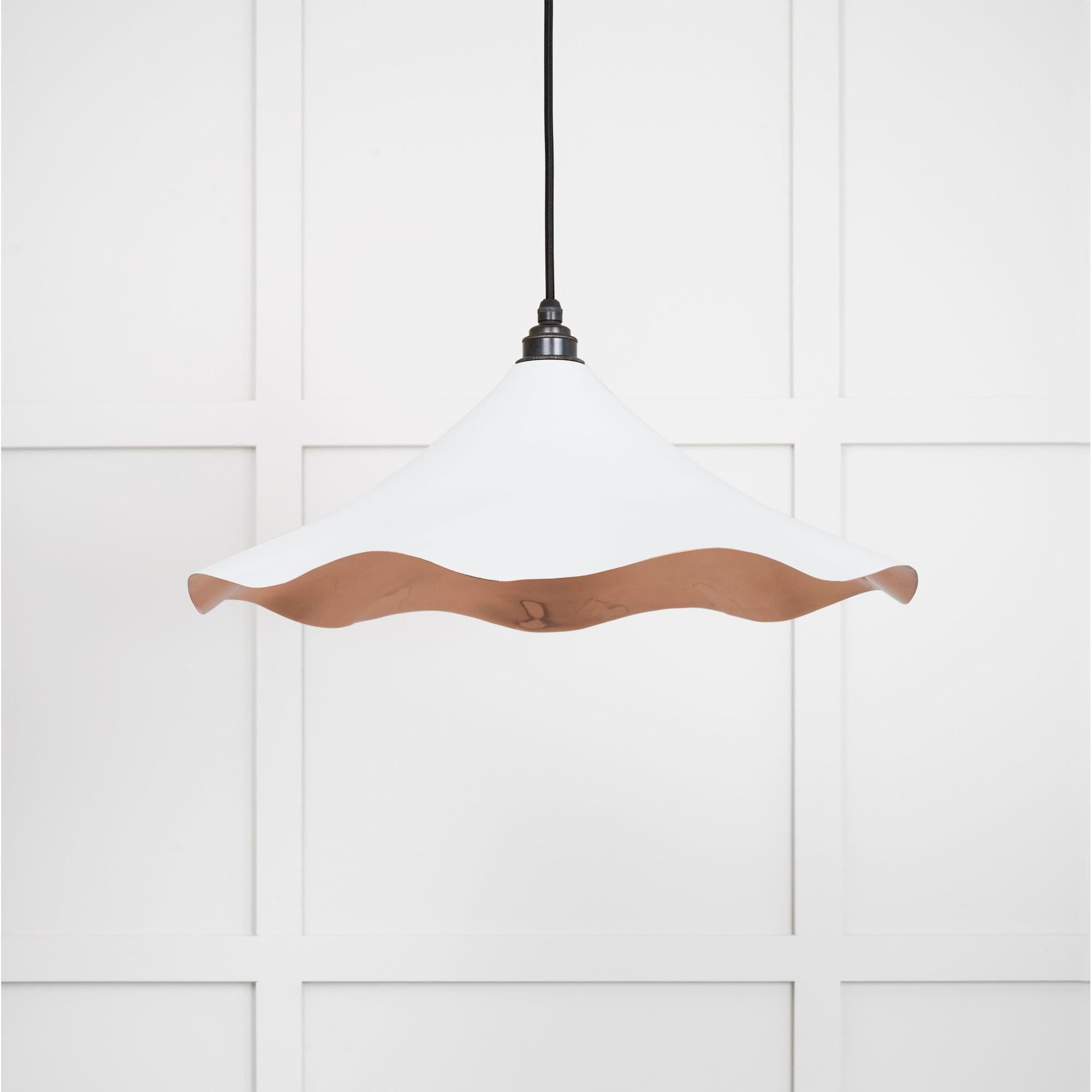 Smooth Copper Flora Pendant in Flock | From The Anvil - Ceiling Lights - From The Anvil - Yester Home